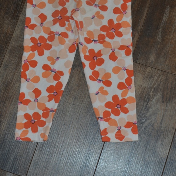 Carter's Orange Floral Capri Leggings - Picture 6 of 6
